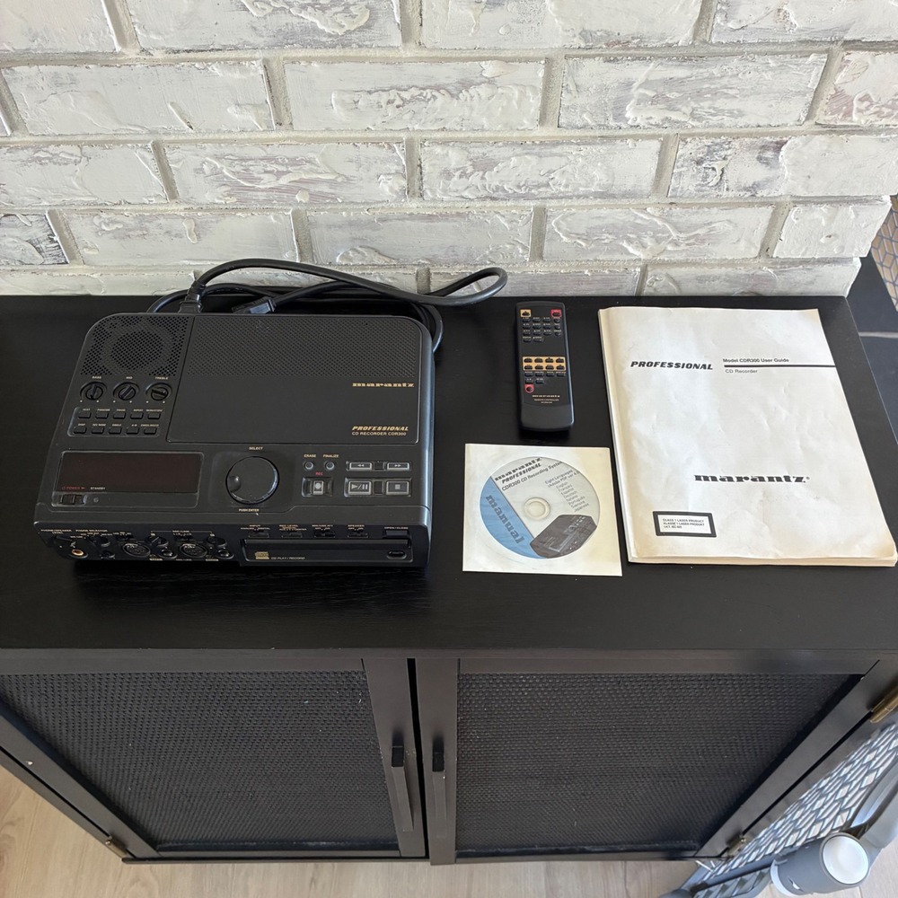 Marantz Professional CDR300 CD Recorder Player Tested Works w/ Remote Manual XLR